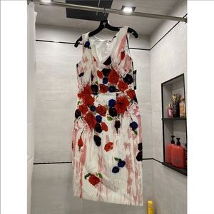 David Meister red/pink Dress